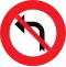 Left turn prohibited (BE)