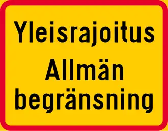 "General [speed] limit"