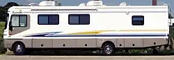 A white RV