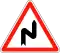 "S" bend to the left (FR)