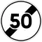 End of 50 km/h speed limit (FR)