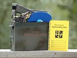 An ammunition box is considered a "normal" size geocache