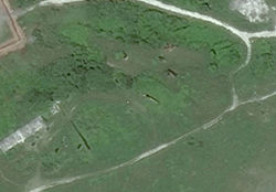 The HARP guns can be seen in this NASA imagery.