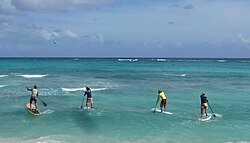 Stand-up Paddle Surf racing.