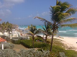 The reef stretches for kilometres past Silver Rock.