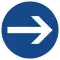 Right turn mandatory (DE)